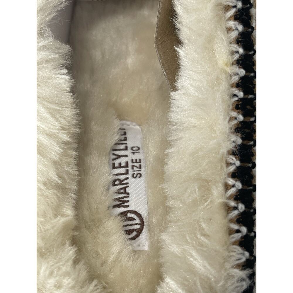 MarleyLilly Moccasins Brown Comfy House Slippers Faux Fur Women’s Size 10 - Picture 5 of 9